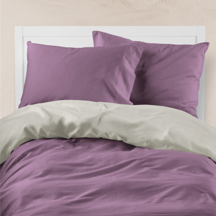 Παπλωματοθήκη Μονόχρωμη Solid Μονή 160 x 240 cm  100% Βαμβάκι Πετρόλ-Ποντικί BOREA - Image 18