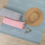 Πετσέτα Παρεό Κρόσσι Fishes 90 x 160 cm  100% Βαμβάκι Άκουα BOREA