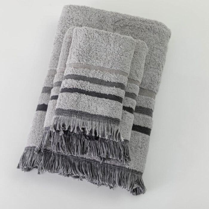 Πετσέτες Σετ 3ΤΜΧ Jill 70 x 140 / 50 x 90 / 30 x 50 cm  100% Βαμβάκι Σπαγγί BOREA - Image 8