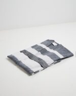 Unisex Βαμβακερό Ριγέ Μπουρνούζι Κιμονό Αργαλειού Margarita One Size Μπλε Navy της Pennie - Image 4