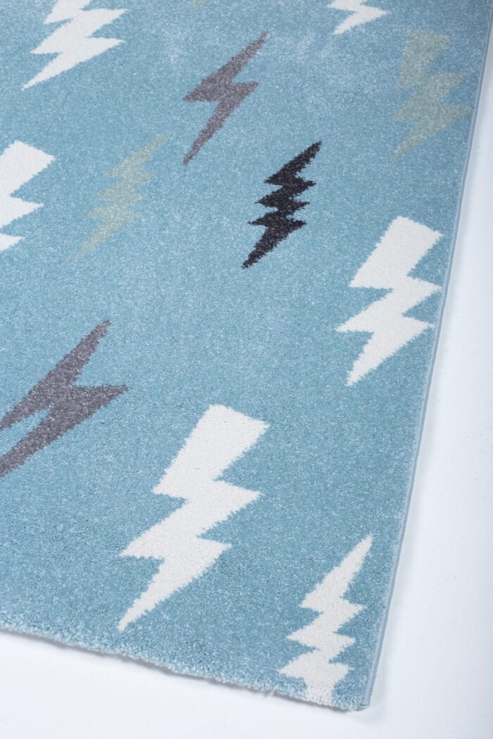 Παιδικό χαλί Diamond kids 8471/230 γαλαζοπράσινο με κεραυνούς - 2,10x2,70 Colore Colori - Image 5