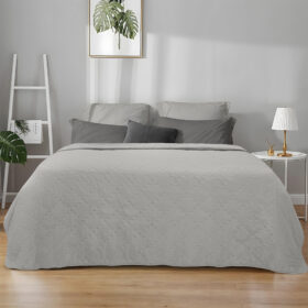 LINO ΚΟΥΒΕΡΛΙ LIPE GRAY 160Χ220 100% Microfiber