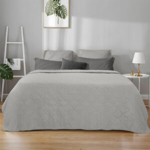 LINO ΚΟΥΒΕΡΛΙ LIPE GRAY 160Χ220 100% Microfiber
