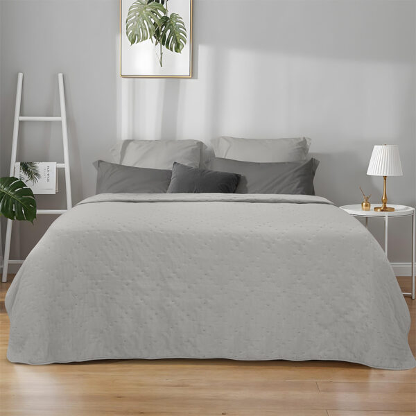 LINO ΚΟΥΒΕΡΛΙ LIPE GRAY 160Χ220 100% Microfiber