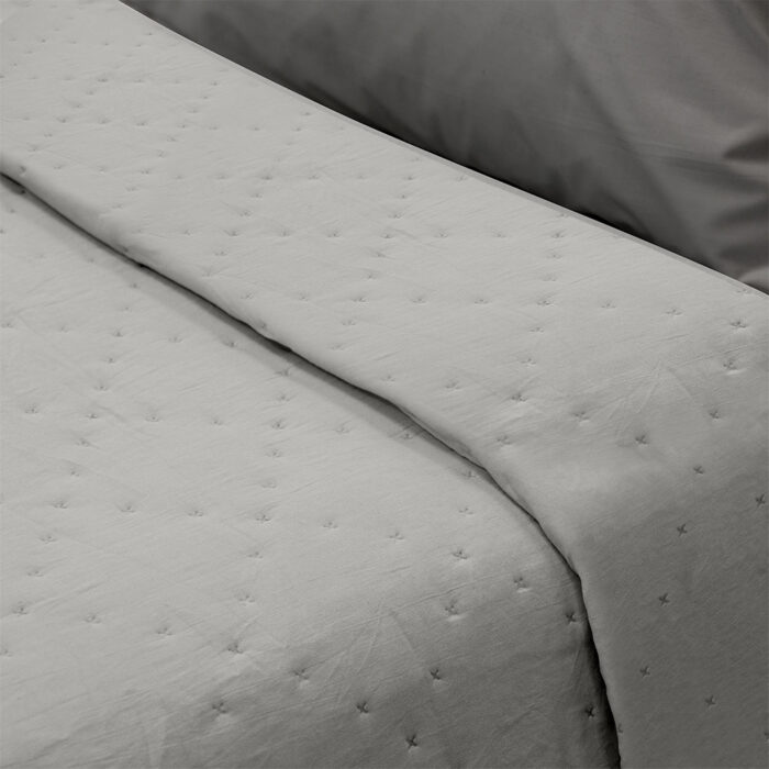 LINO ΚΟΥΒΕΡΛΙ LIPE GRAY 160Χ220 100% Microfiber - Image 2