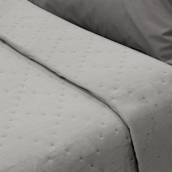 LINO ΚΟΥΒΕΡΛΙ LIPE GRAY 220X240 100% Microfiber - Image 2