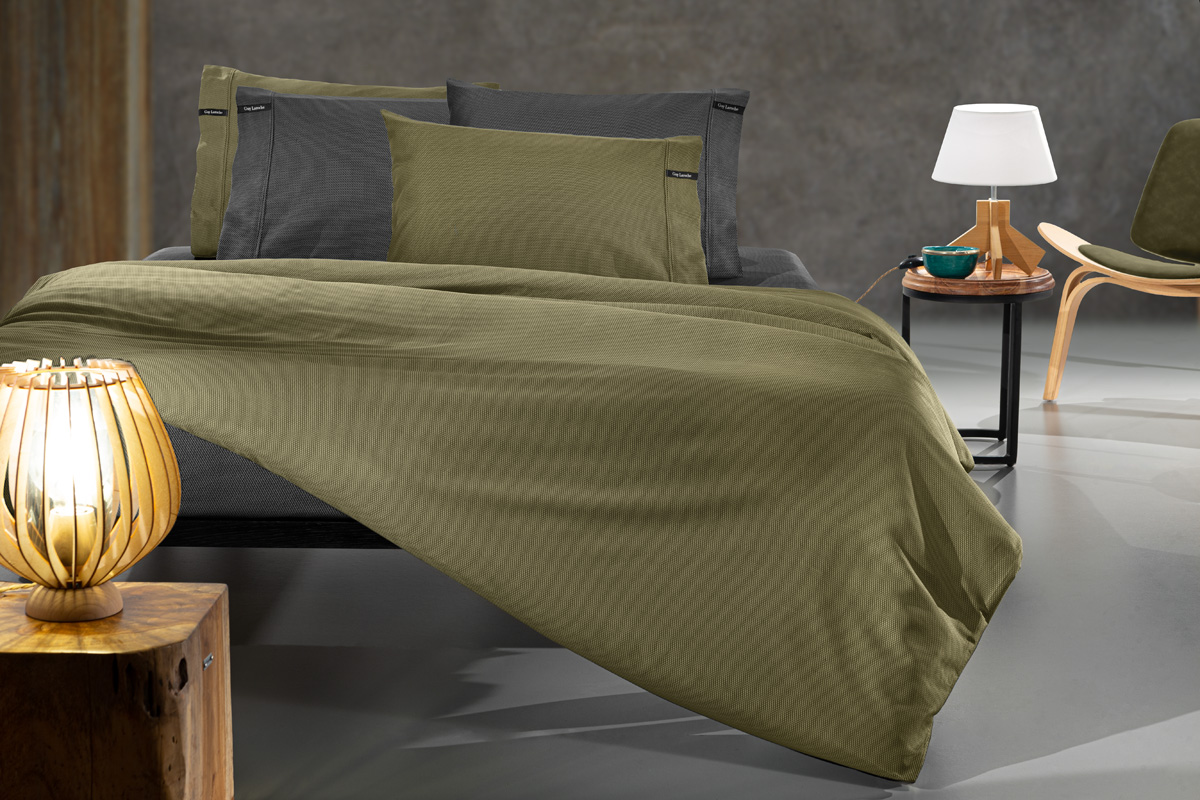 1110092225117.jpg Σεντόνι Minimal Khaki Με Λάστιχο 160x200+35 της Guy Laroche (Cotton Satin 100%) - Image 1