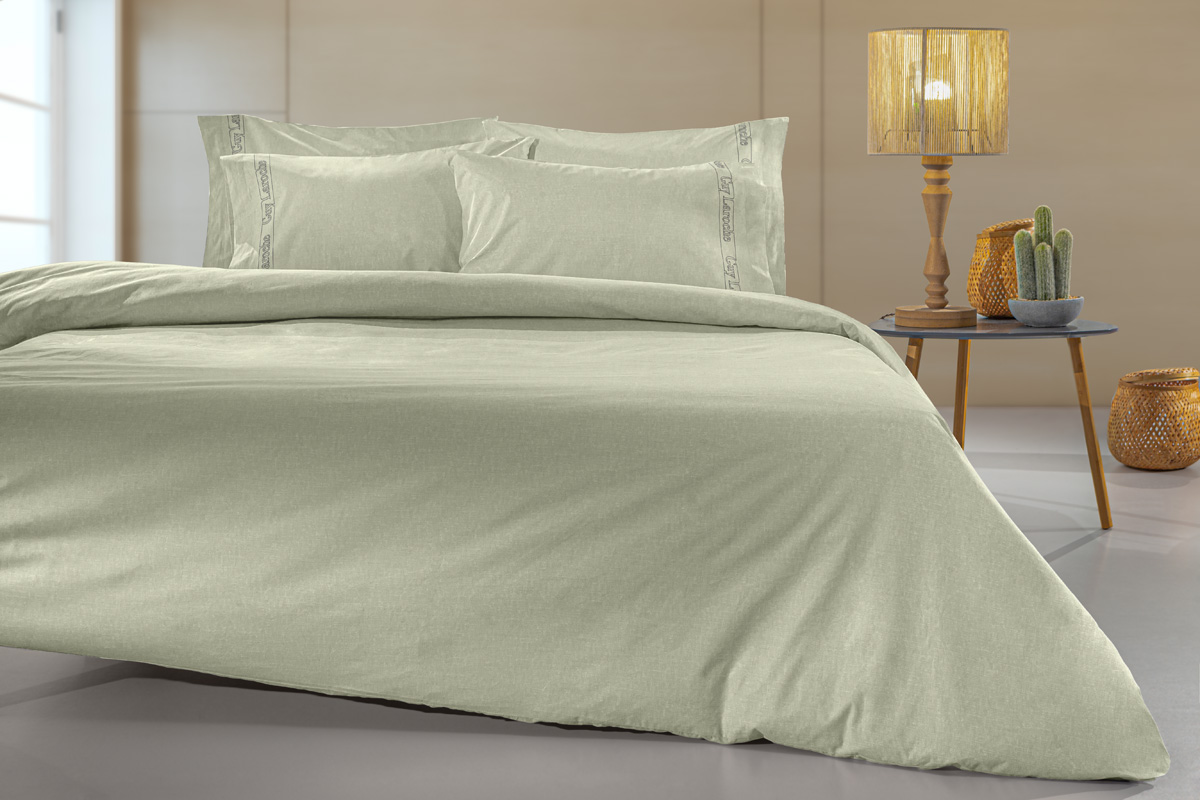 1110092225123.jpg Σεντόνι Color Plus Khaki Με Λάστιχο 100x200+32 της Guy Laroche (Cotton 100%) - Image 1