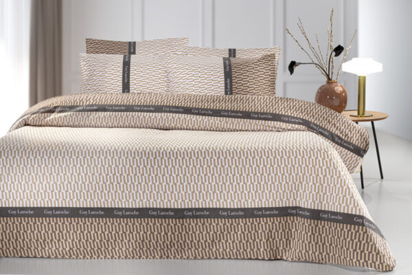 Σετ 3τμχ Παπλωματοθήκη Status Beige 225x225 της Guy Laroche (Cotton 100%)