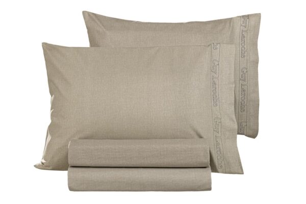 Ζεύγος Μαξιλαροθήκες Color Plus Taupe 50x70 της Guy Laroche (Cotton 100%)