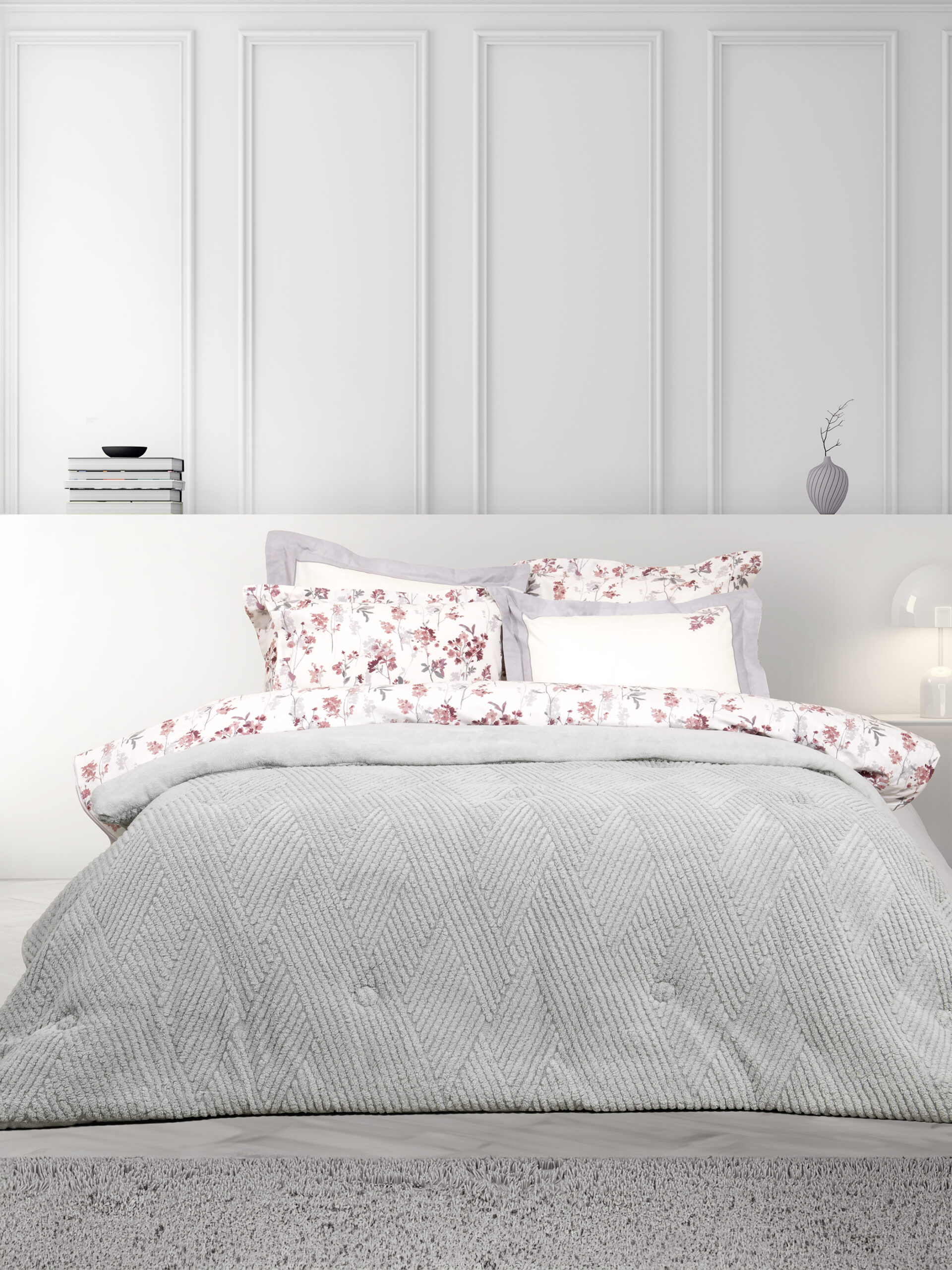 5206482168046-14.jpg Κουβέρτα/Πάπλωμα Γίγας 240x260 - Velva Light Gray της Nima Home 100% Polyester Γίγας 240x260 - Image 1