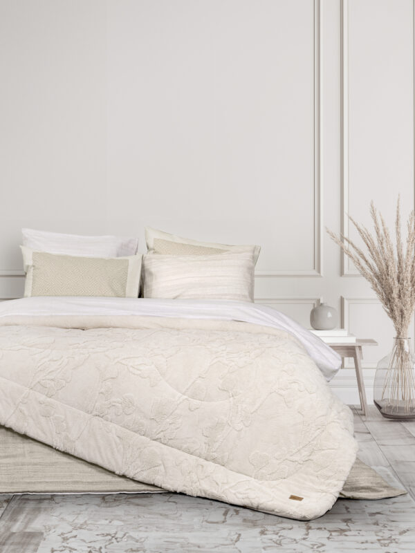 Κουβέρτα/Πάπλωμα Ημίδιπλο 180x240 - Elara Light Beige της Nima Home 100% Polyester Ημίδιπλο 180x240