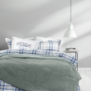 Κουβέρτα/Πάπλωμα Γίγας 240x260 - Muffle Smoky Green της Nima Home 100% Polyester Γίγας 240x260