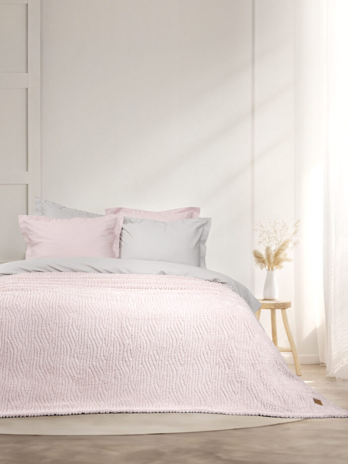 Κουβέρτα Υπέρδιπλη 220x240 - Serenus Nude Pink της Nima Home 100% Polyester Υπέρδιπλη 220x240 - Image 1
