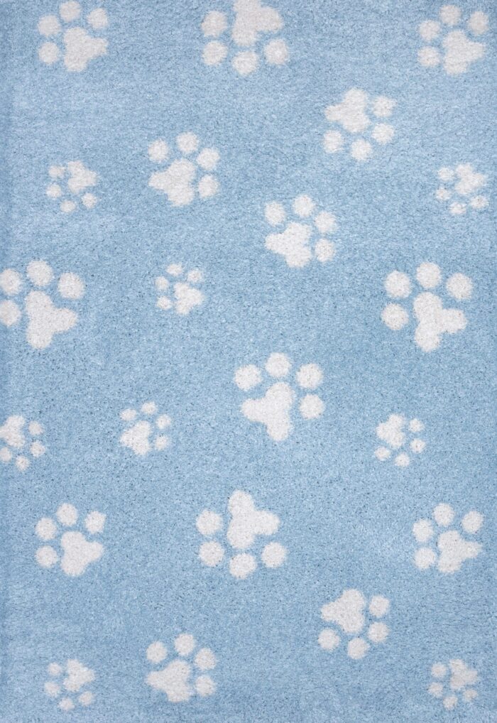 Shaggy παιδικό χαλί Cocoon 8392/30 γαλάζιο με πατουσάκια - 2,10x3,10 Colore Colori - Image 5