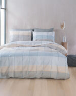 COLETTE ΓΚΡΙ ΓΑΛΑΖΙΟ - ΣΕΤ ΣΕΝΤΟΝΙΑ NEXT ΥΠΕΡΔΙΠΛΟ ΜΕ ΛΑΣΤΙΧΟ (230X260, 165X205+25) ΥΠΕΡΔΙΠΛΟ ΜΕ ΛΑΣΤΙΧΟ (230X260, 165X205+25) 50% ΒΑΜΒΑΚΙ - 50% ΠΟΛΥΕΣΤΕΡΑΣ Rythmos