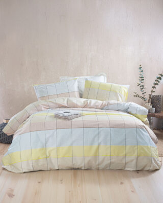 COLETTE ΚΙΤΡΙΝΟ ΓΑΛΑΖΙΟ - ΣΕΤ ΣΕΝΤΟΝΙΑ NEXT KING SIZE (260X280) KING SIZE (260X280) 50% ΒΑΜΒΑΚΙ - 50% ΠΟΛΥΕΣΤΕΡΑΣ Rythmos