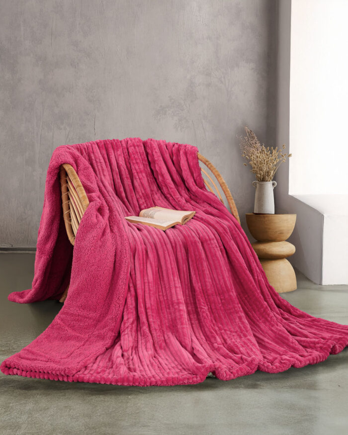 JOLLEIN - ΚΟΥΒΕΡΤΑ JACQUARD FLANNEL ΜΕ SHERPA ΤΙΡΚΟΥΑΖ ΥΠΕΡΔΙΠΛΟ (220Χ240) Rythmos - Image 3