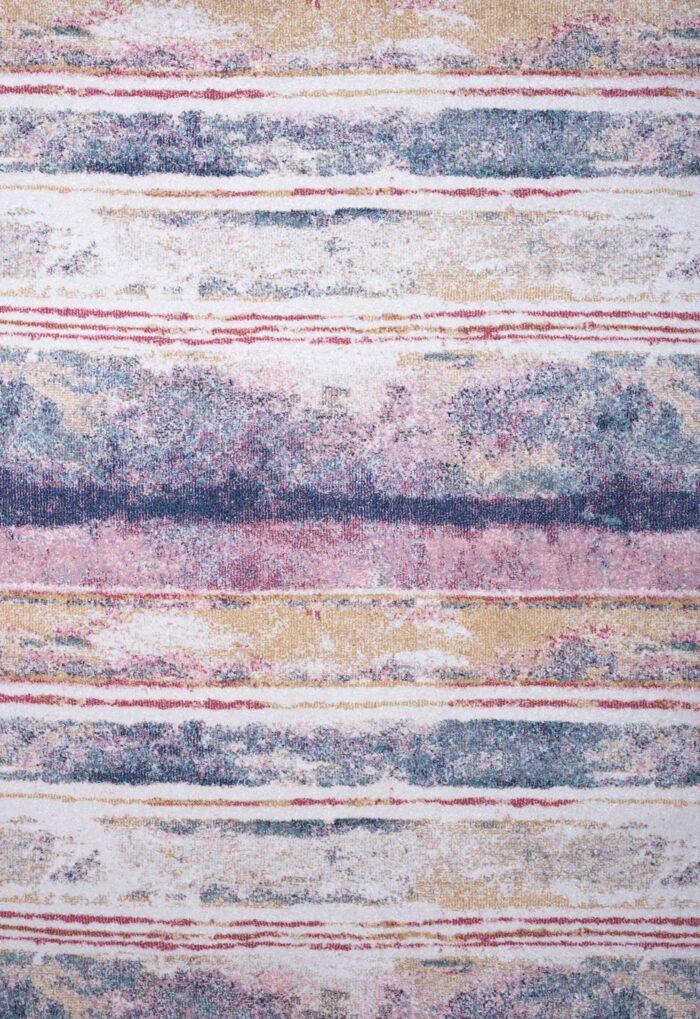 Χαλί Monza 8080/110 πολύχρωμες αφηρημένες ρίγες - ΡΟΤΟΝΤΑ  1,60x1,60 Colore Colori - Image 7
