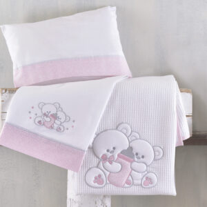 CUDDLES POZ - ΣΕΤ ΣΕΝΤΟΝΙΑ ΒΡΕΦΙΚΑ 3 ΤΕΜ. ΜΕ KENTHMA 100X160 100% ΒΑΜΒΑΚΙ Rythmos