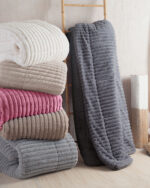 BUTTER ΛΕΥΚΟ - ΚΟΥΒΕΡΤΟΠΑΠΛΩΜΑ ΥΠΕΡΔΙΠΛΟ (220Χ240) ΥΠΕΡΔΙΠΛΟ (220Χ240) Rythmos - Image 4