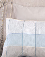 COLETTE ΓΚΡΙ ΓΑΛΑΖΙΟ - ΣΕΤ ΚΟΥΒΕΡΛΙ NEXT ΗΜΙΔΙΠΛΟ (160X240) ΗΜΙΔΙΠΛΟ (160X240) 50% ΒΑΜΒΑΚΙ - 50% ΠΟΛΥΕΣΤΕΡΑΣ Rythmos - Image 4