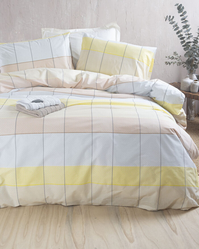 COLETTE ΚΙΤΡΙΝΟ ΓΑΛΑΖΙΟ - ΣΕΤ ΣΕΝΤΟΝΙΑ NEXT ΗΜΙΔΙΠΛΟ (160X260) ΗΜΙΔΙΠΛΟ (160X260) 50% ΒΑΜΒΑΚΙ - 50% ΠΟΛΥΕΣΤΕΡΑΣ Rythmos - Image 5