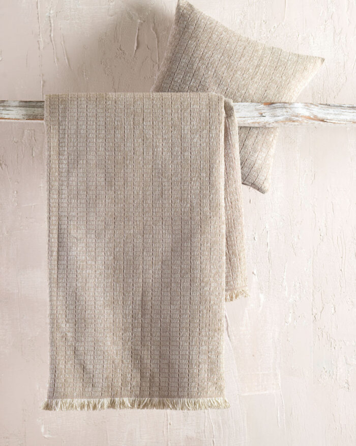 CORVET - ΡΙΧΤΑΡΙ 40X40 ΜΠΕΖ 40X40 55% CHENILLE ACRYLIC - 25% ΒΑΜΒΑΚΙ - 20% POL. Rythmos - Image 2