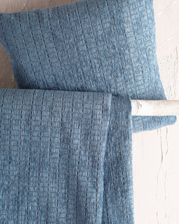 CORVET - ΡΙΧΤΑΡΙ 180X160 ΜΠΛΕ 180X160 55% CHENILLE ACRYLIC - 25% ΒΑΜΒΑΚΙ - 20% POL. Rythmos