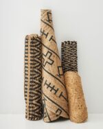 Ψάθα Πλεκτό Οικολογικό Στρογγυλό Χαλί Γιούτας Σχέδιο Σταυρούς Cross Διάμετρος 90cm Μπεζ της Pennie - Image 4