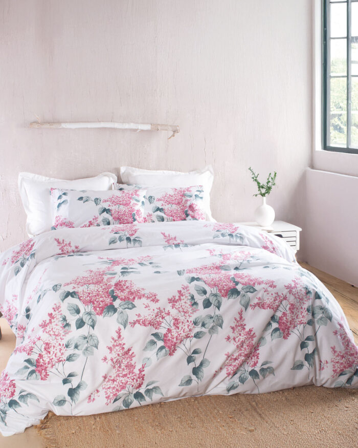 EVE ΡΟΖ - ΣΕΤ ΣΕΝΤΟΝΙΑ SYMBOL ΗΜΙΔΙΠΛΟ ΜΕ ΛΑΣΤΙΧΟ (160X260, 105X205+25) ΗΜΙΔΙΠΛΟ ΜΕ ΛΑΣΤΙΧΟ (160X260, 105X205+25) 100% ΒΑΜΒΑΚΙ Rythmos - Image 2