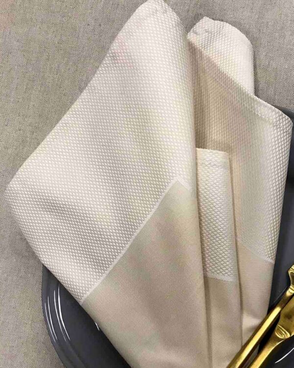 Βαμβακερή Μπεζ Πετσέτα Φαγητού Catering Ζακάρ Φάσα Gourmet 52x52cm 52x52cm Μπεζ της Pennie - Image 2