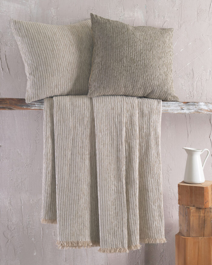 HANSEL ΜΠΕΖ ΑΝΟΙΧΤΟ - ΜΑΞΙΛΑΡΟΘΗΚΗ 40X40 50% Chenille acrylic - 25% βαμβάκι - 25% Pol Rythmos - Image 2