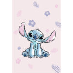 Κουβέρτα Flannel Stitch 100 x 150 cm  100% Πολυέστερ Λιλά BOREA