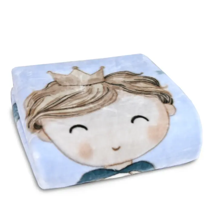 Κουβέρτα Little King Μονή 150 x 220 cm  100% Πολυέστερ Πετρόλ BOREA - Image 2