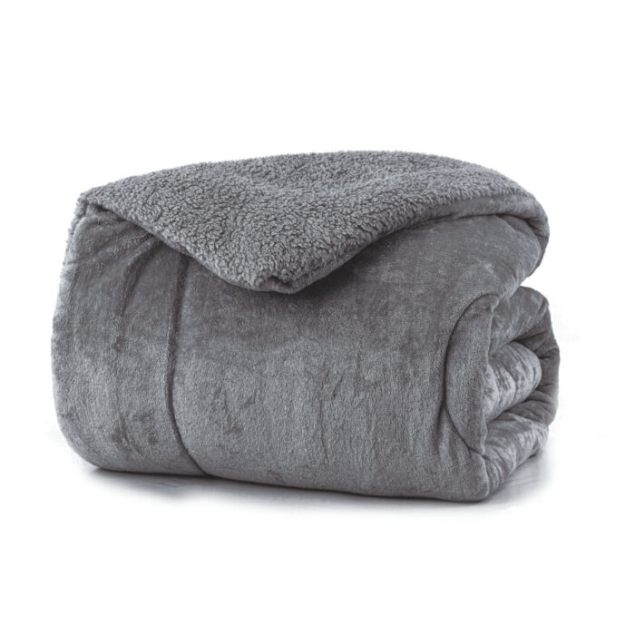 Κουβερτοπάπλωμα Cozy King Size 230 x 260 cm  100% Πολυέστερ Γκρι BOREA - Image 4