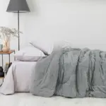 Κουβερτοπάπλωμα Cozy King Size 230 x 260 cm  100% Πολυέστερ Γκρι BOREA