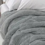 Κουβερτοπάπλωμα Cozy King Size 230 x 260 cm  100% Πολυέστερ Γκρι BOREA - Image 2