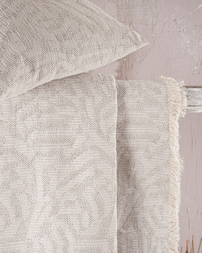 MELIE - ΡΙΧΤΑΡΙ 180X160 ΜΠΕΖ 180X160 50% Chenille acrylic - 25% βαμβάκι - 25% Pol Rythmos - Image 2