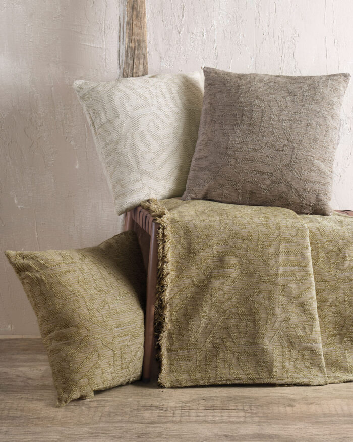 MELIE ΕΚΡΟΥ - ΜΑΞΙΛΑΡΟΘΗΚΗ 40X40 50% Chenille acrylic - 25% βαμβάκι - 25% Pol Rythmos - Image 3