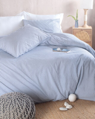 MOTIV ΜΠΛΕ ΣΚΟΥΡΟ - ΣΕΤ ΣΕΝΤΟΝΙΑ SYMBOL KING SIZE (270Χ290) KING SIZE (270Χ290) 100% ΒΑΜΒΑΚΙ Rythmos - Image 2