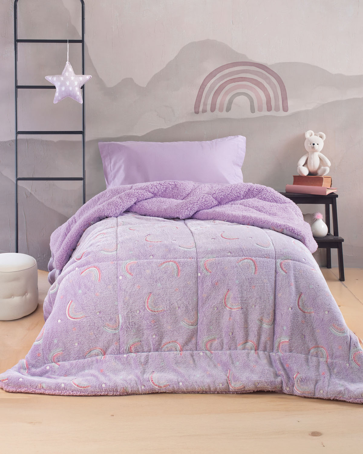 nelie_fur_kid1.jpg NELIE - ΚΟΥΒΕΡΤΟΠΑΠΛΩΜΑ ΠΑΙΔΙΚΟ LUMINUS (flannel fleece) ΗΜΙΔΙΠΛΟ (160Χ220) Rythmos - Image 1