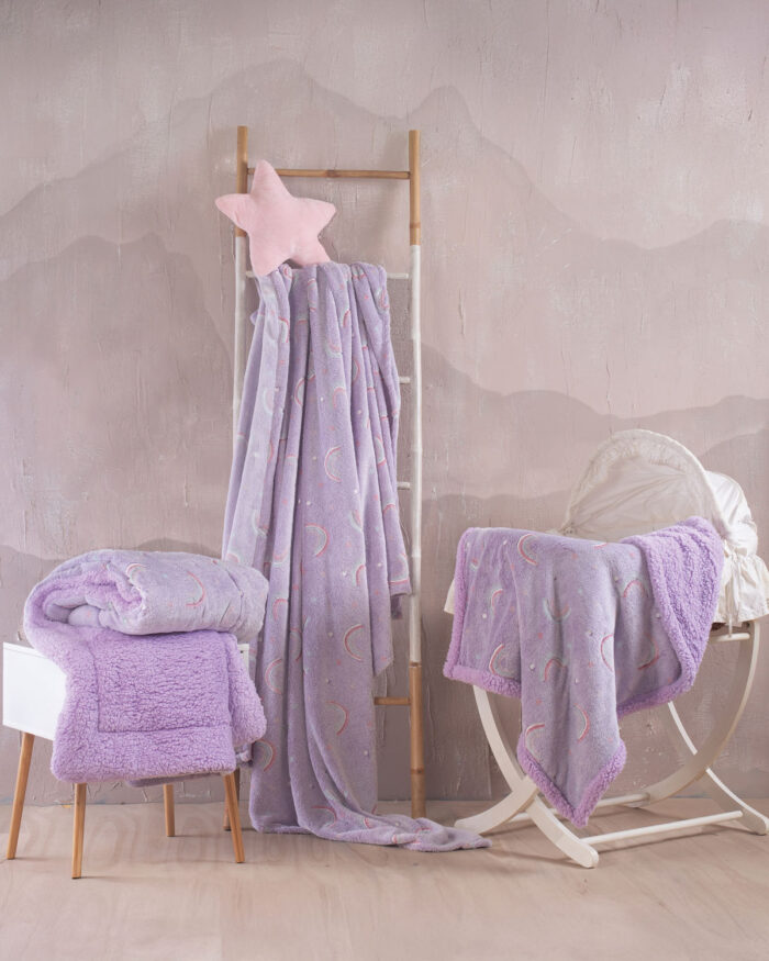NELIE - ΚΟΥΒΕΡΤΟΠΑΠΛΩΜΑ ΚΟΥΝΙΑΣ LUMINUS (flannel fleece) 110X140 Rythmos - Image 2