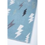 Παιδικό χαλί Diamond kids 8471/230 γαλαζοπράσινο με κεραυνούς - 1,60x2,30 Colore Colori - Image 2