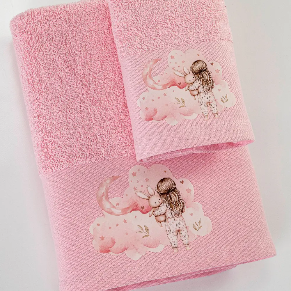 petsetes-set-2tmx-goodnight-roz-leptomereia.webp Πετσέτες Σετ 2ΤΜΧ Goodnight Ροζ 70 x 120 / 30 x 50 cm 100% Βαμβάκι Ροζ BOREA - Image 1