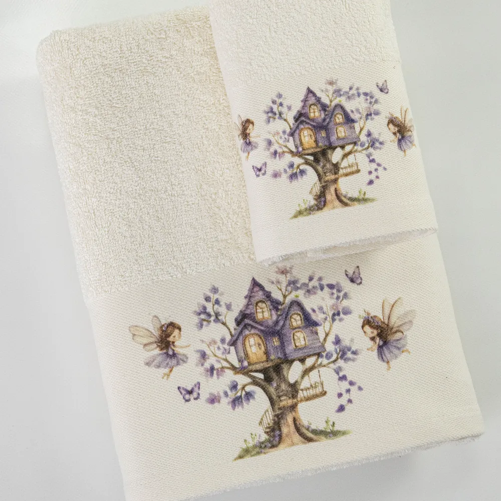 petsetes-set-2tmx-magic-garden-ekrou-leptomereia.webp Πετσέτες Σετ 2ΤΜΧ Magic Garden Εκρού 70 x 120 / 30 x 50 cm 100% Βαμβάκι Εκρού BOREA - Image 1