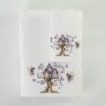 Πετσέτες Σετ 2ΤΜΧ Magic Garden Λευκό 70 x 120 / 30 x 50 cm  100% Βαμβάκι Λευκό BOREA - Image 3