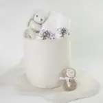 Πετσέτες Σετ 2ΤΜΧ Magic Garden Λευκό 70 x 120 / 30 x 50 cm  100% Βαμβάκι Λευκό BOREA - Image 2