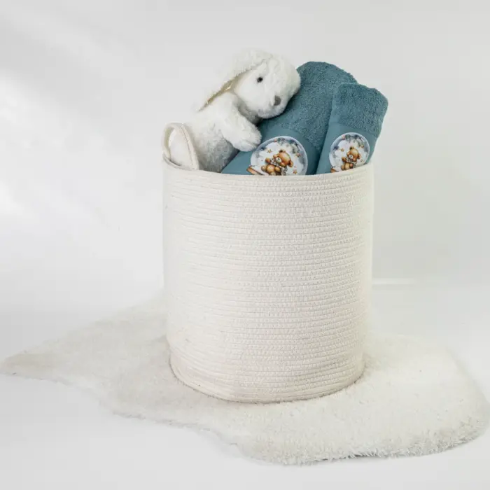 Πετσέτες Σετ 2ΤΜΧ Snowball 70 x 120 / 30 x 50 cm  100% Βαμβάκι Πετρόλ BOREA - Image 2