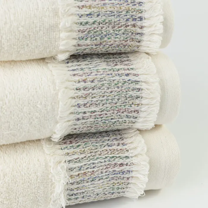 Πετσέτες Σετ 3ΤΜΧ Era 70 x 140 / 50 x 90 / 30 x 50 cm  100% Βαμβάκι Πούδρα BOREA - Image 14